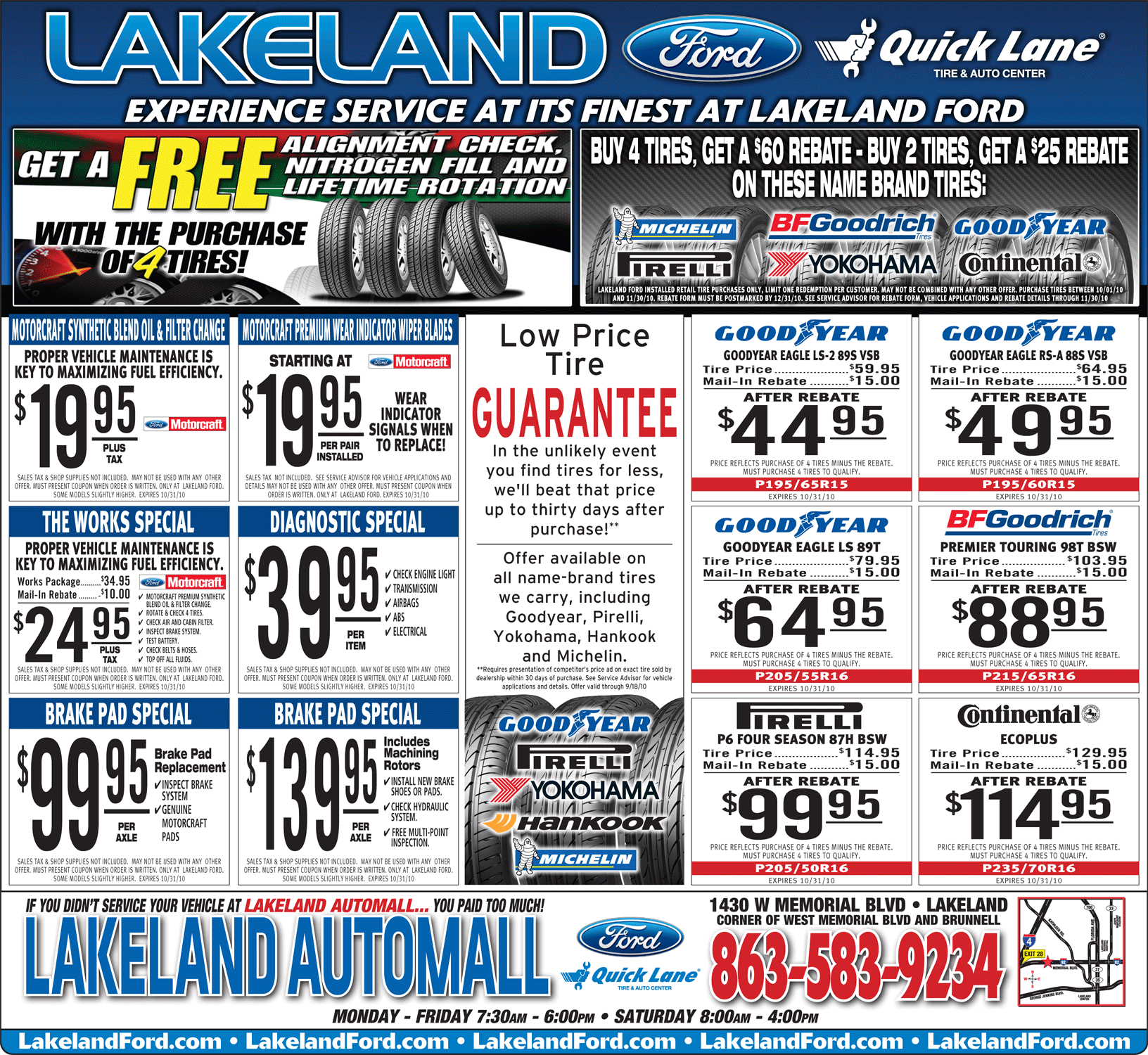 Lakeland Auo Mall Service Savings Jan 010