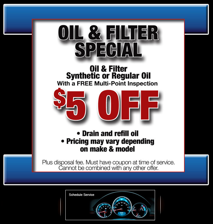 Oil and Filter service special